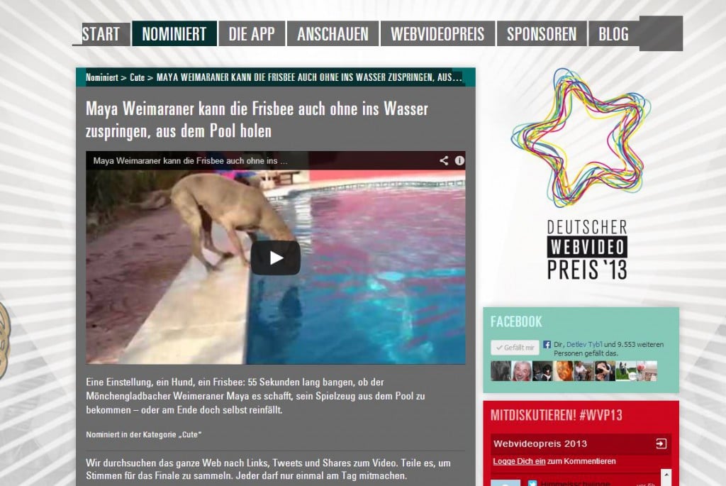 webvideopreis 2013 webvideopreis 2013