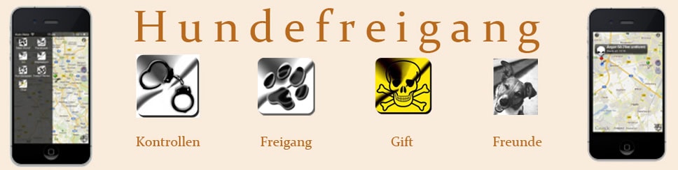 Hundefreigang-App für entlaufene Hunde
